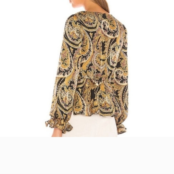 House of Harlow x REVOLVE • Black & Gold Paisley - Picture 2 of 6